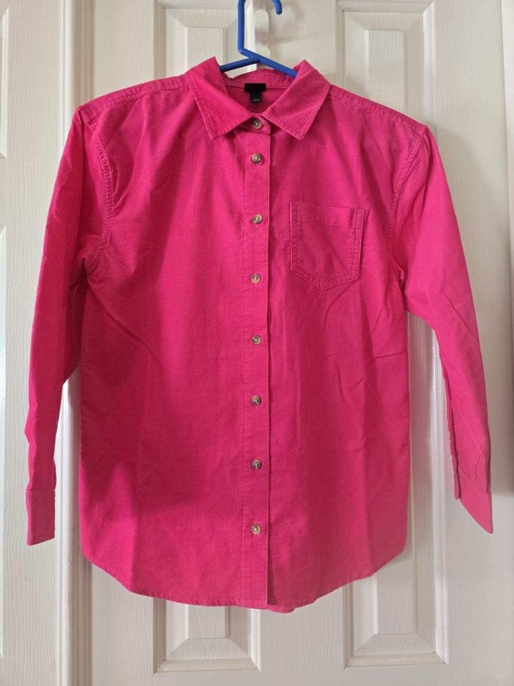Art Class Girls Corduroy Pink Long Sleeve Button Up Shirt